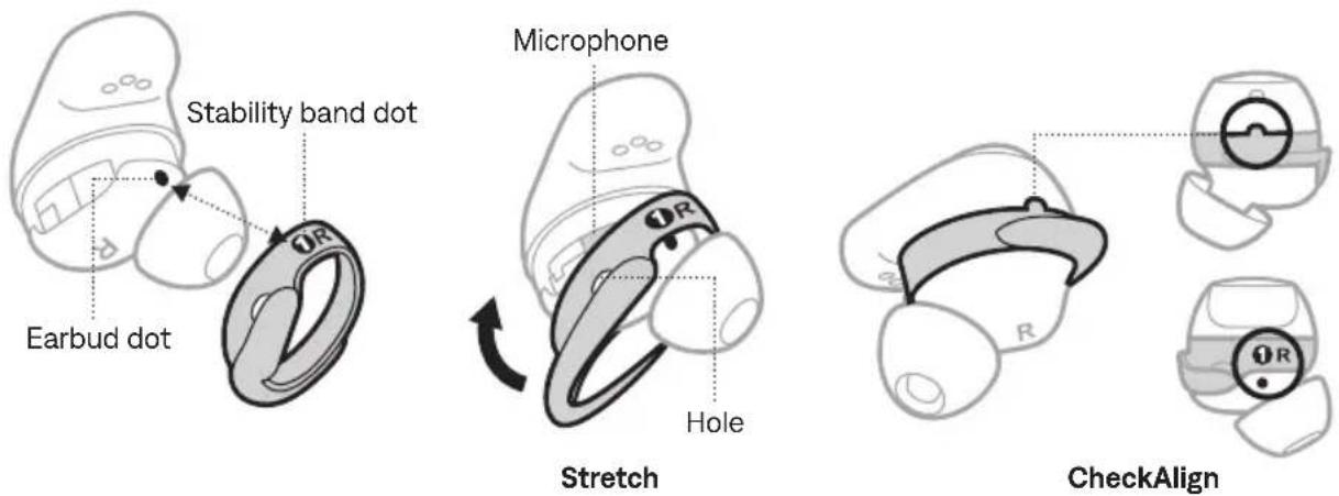 BOSE QuietComfort Ultra Headphones - CHANGE THE STABILITY BANDS - 2