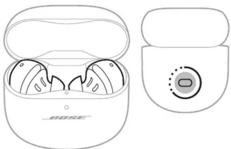 BOSE QuietComfort Ultra Headphones - 이어버드 및 충전 케이스 다시 부팅 - 1