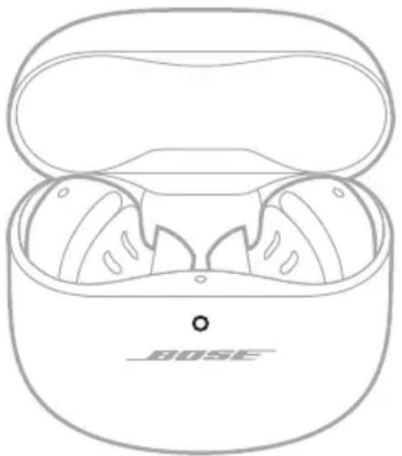 BOSE QuietComfort Ultra Headphones - A BEÉPÍTETT TÖLTŐVEL RENDELKEZŐ TOK TÖLTÖTTSÉGI SZINTJÉNEK ELLENŐRZÉSE - 1