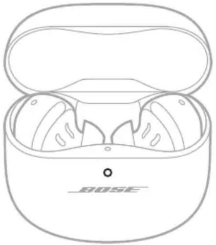 BOSE QuietComfort Ultra Headphones - CONTROLLARE IL LIVELLO DELLA BATTERIA DELLA CUSTODIA DI CARICA - 1