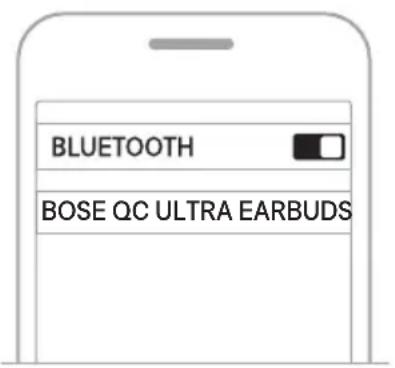 BOSE QuietComfort Ultra Headphones - ANSLUTA VIA BLUETOOTH-MENYN PÅ DEN MOBILA ENHETEN - 2