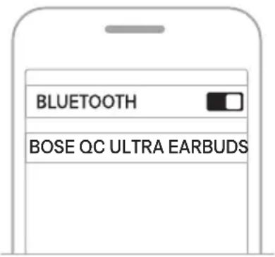 BOSE QuietComfort Ultra Headphones - VERBINDEN MITHILFE DES BLUETOOTH-MENÜS AUF DEM MOBILGERÄT - 2