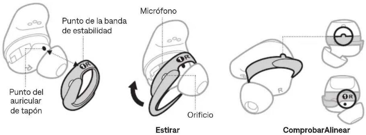 BOSE QuietComfort Ultra Headphones - CAMBIAR LAS BANDAS DE ESTABILIDAD - 2