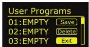 PIONEER XPRS1182S - User Programs (paramètres utilisateurs enregistrés) - 7