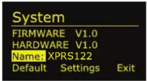 PIONEER XPRS1182S - Menu System - 2
