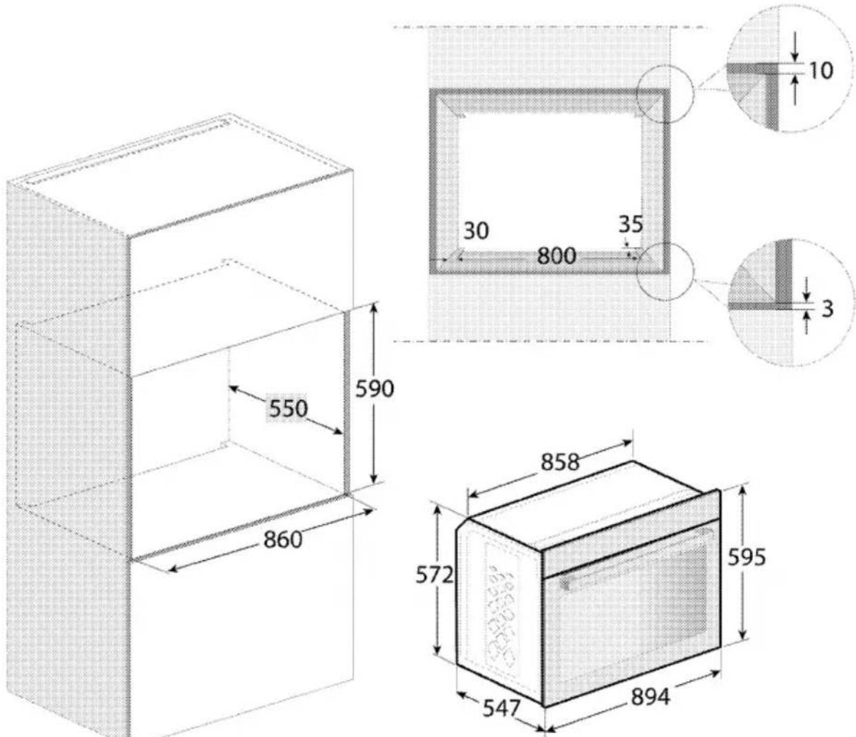 BEKO BBWMT12300XMS - Lieu idéal d'installation - 2
