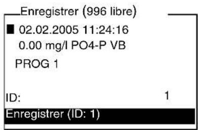 YSI pHotoFlex STD - Enregistrement de groupes de données de mesure - 1