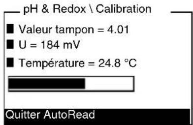 YSI pHotoFlex STD - Poursuivre avec calibration trois points Type cal.TEC - 1