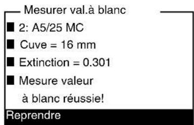 YSI pHotoFlex STD - Mesure de la valeur à blanc - 2