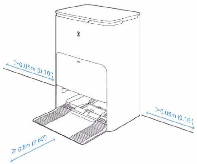 ECOVACS DEEBOT X2 Omni - Positionner la station - 1