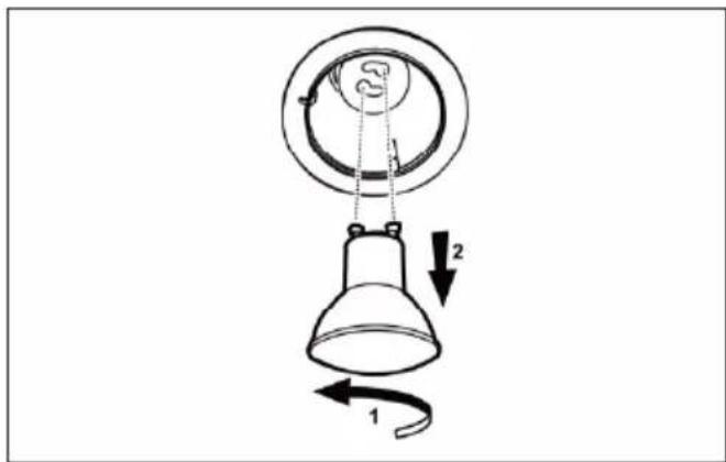 BEKO CHP36100SS - Replacing the light bulb - 3