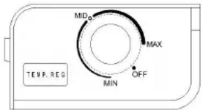 MID MAX MIN OFF TEMP. REG