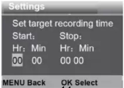 BRAUN Black200A Mini - Tempo di registrazione target - 1