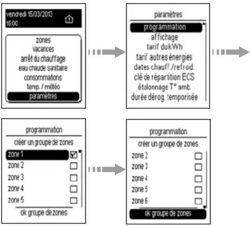 HAGER TYD480 - Affectation des programmes P1, P2 et P3 - 1