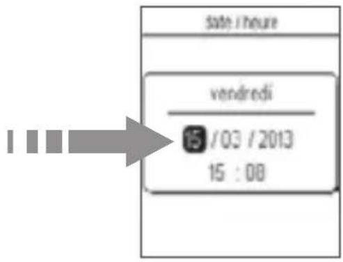 HAGER EK483 - Régla ge initial de la date et de l'heure - 1