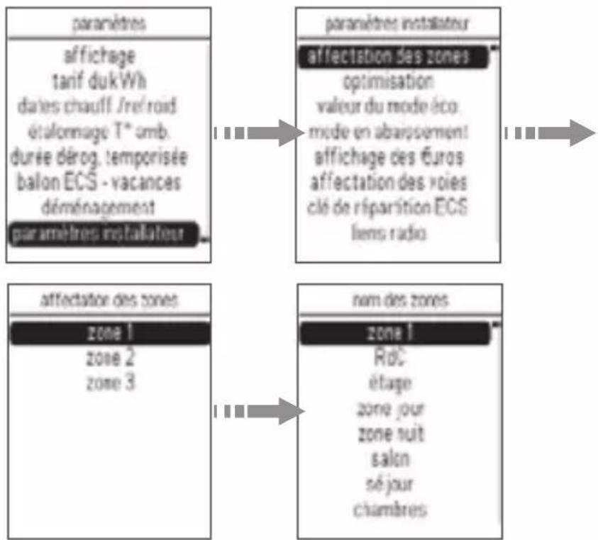 HAGER EK483 - Affectation des zones - 1