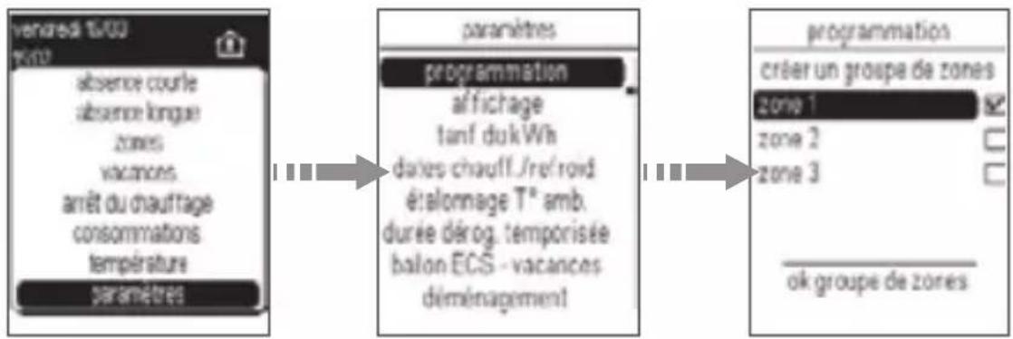 HAGER EK482 - Affectation des programmes P1, P2 et P3 - 1