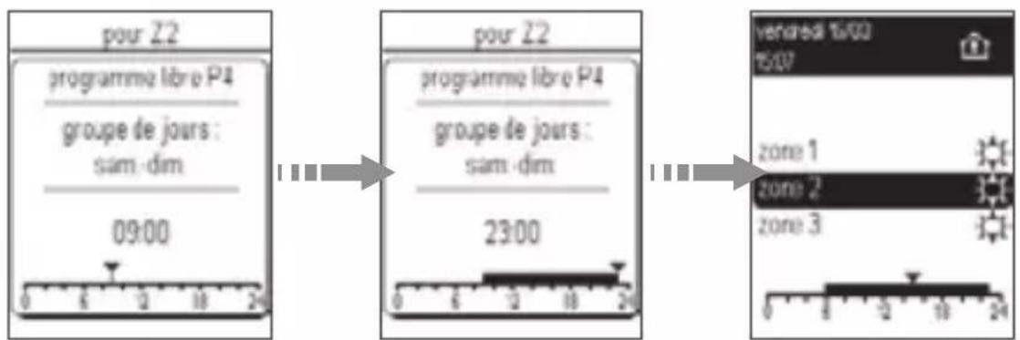 HAGER EK481 - Configuration du programme personnalisable P4 - 5