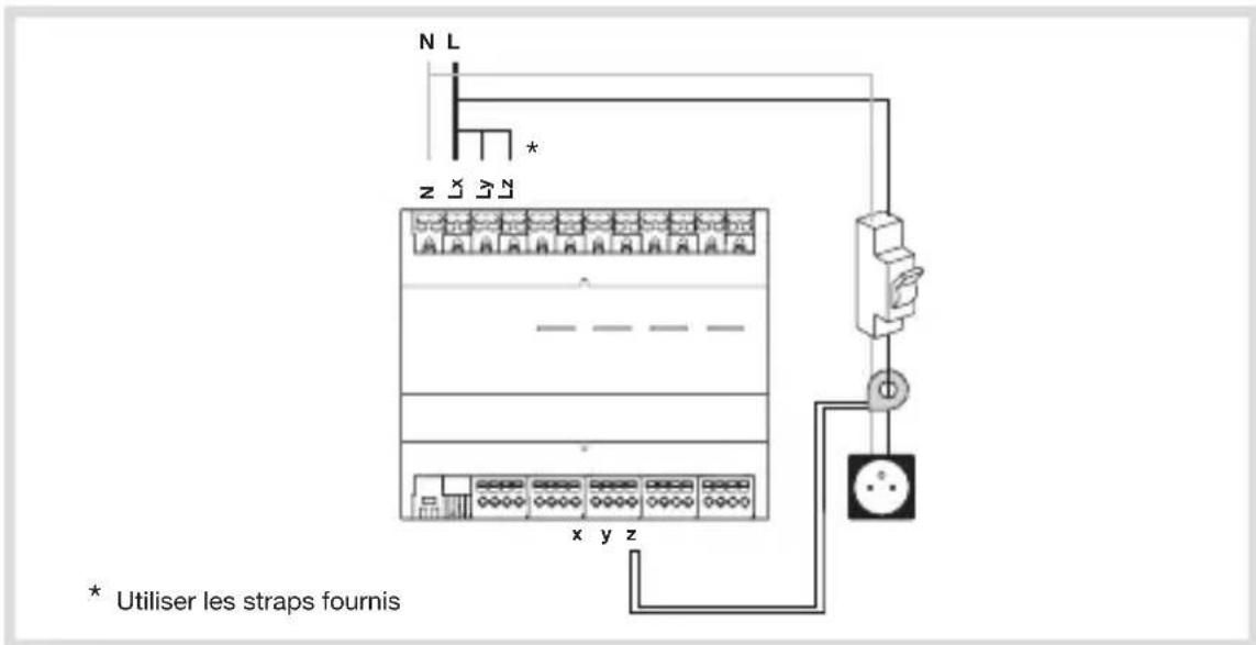 HAGER EK481 - Raccordement des transformateurs d'intensité en monophasé - 2