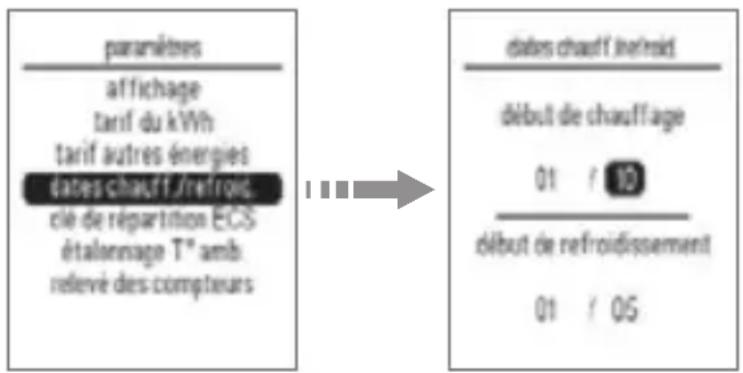HAGER TYD450 - Dates chauffage/refroidissement - 1
