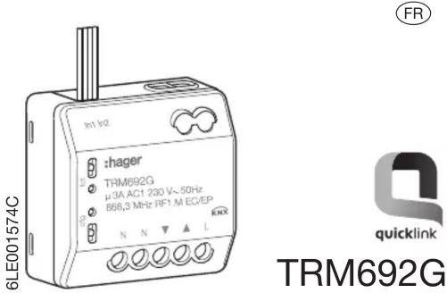 HAGER TRK152M - Changement de pile - 6