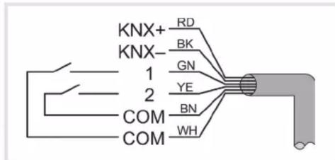 HAGER TYB691F - Raccordement des entrées et du Bus KNX - 1