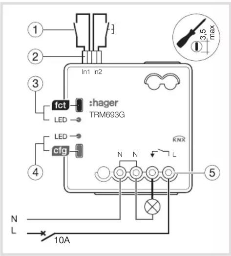 HAGER TRK151M - Procédure - 5