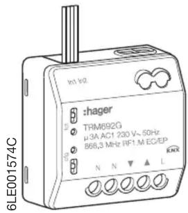 HAGER TRK151M - Changement de pile - 6