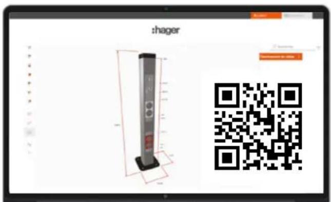 HAGER FZ421A - Le configurateur intelligent pour le cheminement de câbles. - 1