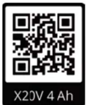 X20V 4 Ah