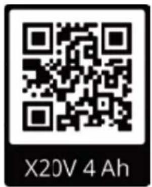 X20V 4 Ah