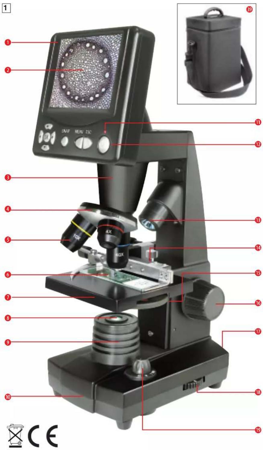 BRESSER LCD Micro 40x-1600x - (DE/AT/CH VORSICHT! - 6