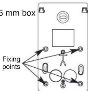 HAGER S781-22X - Fixing the receiver on a wall box (for inside installation only) - 2