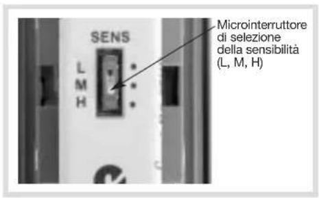 HAGER S145-22X - Regolazione della sensibilità 7.4 Regolazione delle modalità di funzionamento - 1