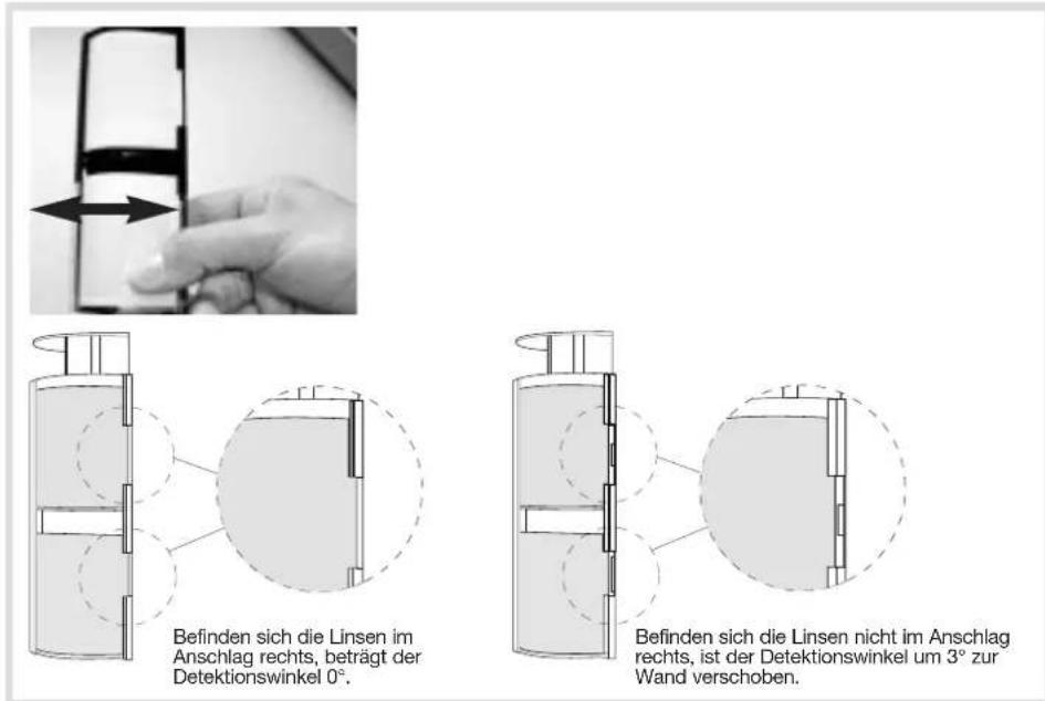 HAGER S145-22X - Waagerechtes Ausrichten des Detektionswinkels - 2