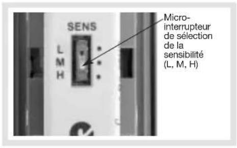 HAGER S145-22X - Réglage de la sensibilité 7.4 Réglage des options de fonctionnement - 1