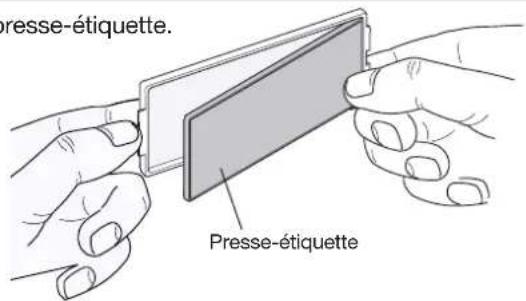 Presse-étiquette. Presse-étiquette