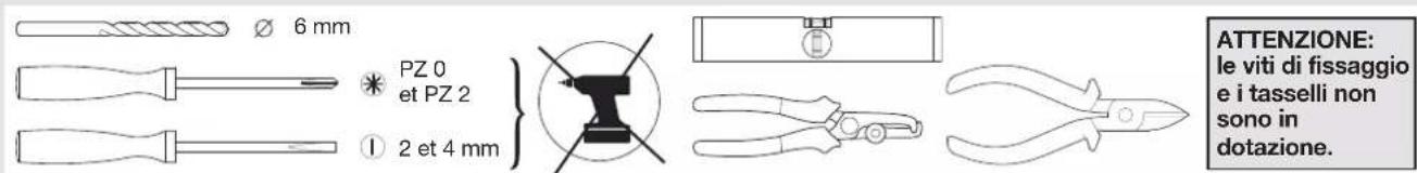 HAGER RLF630X - Utensili necessari - 1
