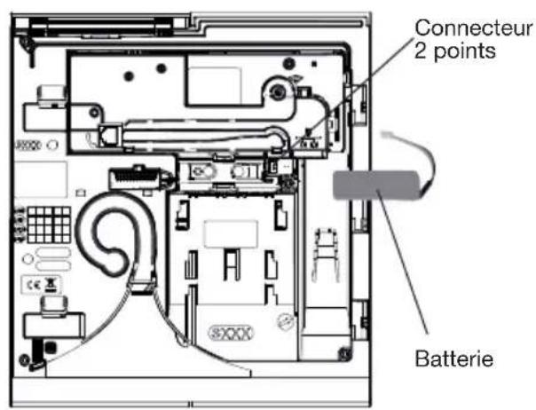 HAGER RLD454F - Utilisation avec le module secteur RXU01X et la batterie de secours RXU03X - 1