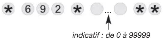 HAGER RLD454F - Programmation de l'indicatif des numéros d'appel RTC - 1