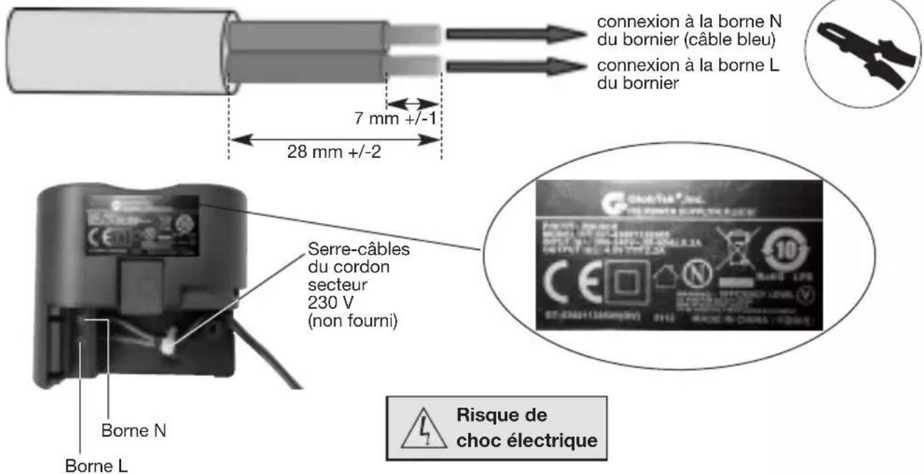 HAGER RLD454F - Utilisation avec le module secteur RXU01X et la batterie de secours RXU03X - 4