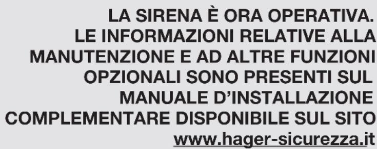 HAGER RLD414X - Passaggio in modo uso e prova reale - 2