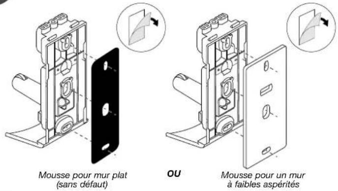HAGER RLA145X - Fixation du support sur un mur plat - 2