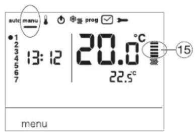 HAGER EK560 - Mode manuel (manu) - 1