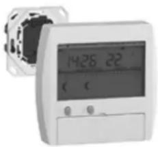 HAGER 30111 - Programmateurs semi-encastrés digitaux, 1 ou 2 zones, fil pilote - 1