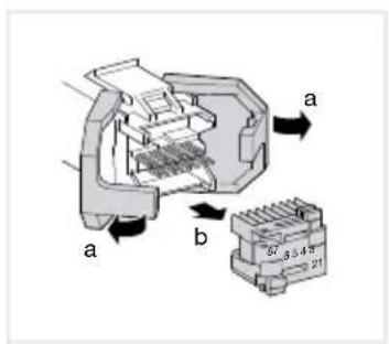 HAGER WDI161 - Monter le connecteur (RJ45) sur le câble réseau (image 11) - 4