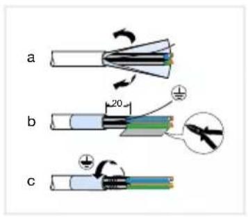 HAGER WDI161 - Montaggio del connettore a spina (RJ45) sul cavo di rete (fi gura 11) - 3