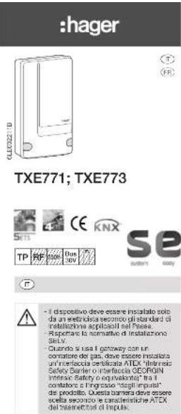 HAGER TXE771 - Adressage physiqa - 2