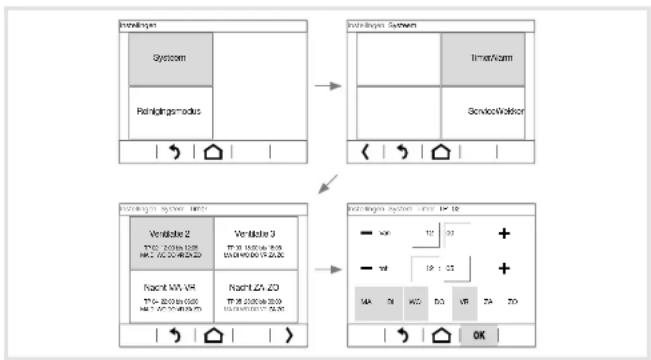 HAGER WDT030 - Tijdschakelklok instellen (afb. 6) - 2
