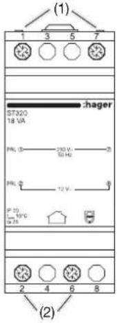 HAGER TN733 - Transformateur ST320 - 1